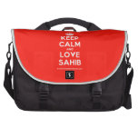 [Crown] keep calm and love sahib  Laptop Bags