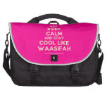 [Dancing crown] keep calm and stay cool like waasifah  Laptop Bags