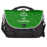 [Tent] keep calm and go camping  Laptop Bags