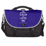 [Crown] keep calm and love me  Laptop Bags