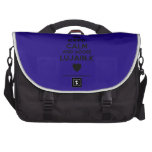 [Crown] keep calm and adore lujain.k [Love heart]  Laptop Bags