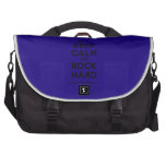 [Electric guitar] keep calm and rock hard  Laptop Bags