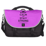 [Crown] keep calm and stay strong  Laptop Bags