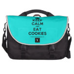[Crown] keep calm and eat cookies  Laptop Bags
