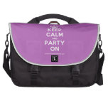 [Dancing crown] keep calm and party on  Laptop Bags