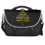 [Crown] keep calm and may the fourth be with you  Laptop Bags
