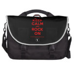[Electric guitar] keep calm and rock on  Laptop Bags