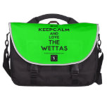 [UK Flag] keepcalm and love the wettas  Laptop Bags