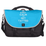 [Crown] keep calm and get tatted  Laptop Bags