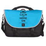 [Campervan] keep calm and hippie on  Laptop Bags