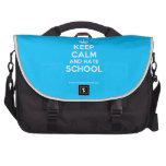 [Crown] keep calm and hate school  Laptop Bags