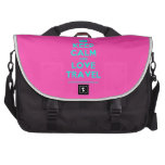 [Campervan] keep calm and love travel  Laptop Bags
