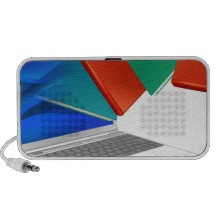 Laptop books education or ebook concept portable speaker