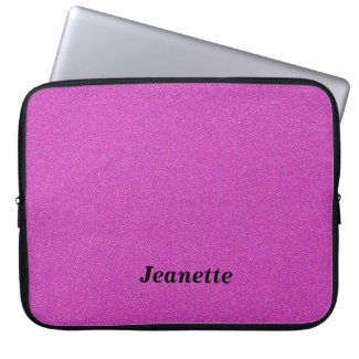 Laptop Computer Sleeve Hot Pink Pointillize