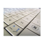 Laptop Keyboard Postcard