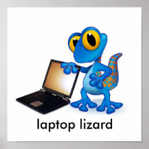 laptop lizard poster