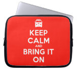 [Campervan] keep calm and bring it on  Laptop/netbook Sleeves Laptop Sleeves