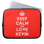 [Crown] keep calm and love kevin  Laptop/netbook Sleeves Laptop Sleeves