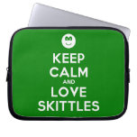 [Smile] keep calm and love skittles  Laptop/netbook Sleeves Laptop Sleeves