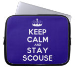 [Knitting crown] keep calm and stay scouse  Laptop/netbook Sleeves Laptop Sleeves
