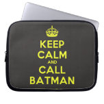 [Crown] keep calm and call batman  Laptop/netbook Sleeves Laptop Sleeves