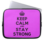 [Crown] keep calm and stay strong  Laptop/netbook Sleeves Laptop Sleeves