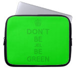 [Cupcake] don't be jel be green  Laptop/netbook Sleeves Laptop Sleeves