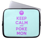 [Smile] keep calm and poke mon  Laptop/netbook Sleeves Laptop Sleeves