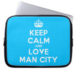 [Crown] keep calm and love man city  Laptop/netbook Sleeves Laptop Sleeves