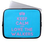 [Feet] keep calm and love the walkers  Laptop/netbook Sleeves Laptop Sleeves