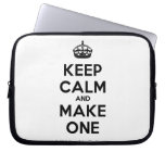 [Crown] keep calm and make one  Laptop/netbook Sleeves Laptop Sleeves