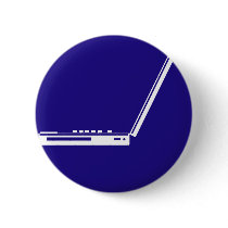 LAPTOP PARKING ROAD  SIGN PINBACK BUTTON