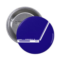 LAPTOP PARKING ROAD  SIGN PINBACK BUTTON