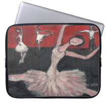 Laptop sleeve with Rehearsal by aletta mes 2006