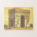 L'Arc de Triomphe, Paris 1840 Jigsaw Puzzles at Zazzle