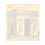 L'Arc de Triomphe, Paris 1840 Note Pad at Zazzle