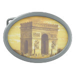L'Arc de Triomphe, Paris 1840 Oval Belt Buckle at Zazzle