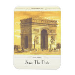 L'Arc de Triomphe, Paris 1840 Save The Date Vinyl Magnets at Zazzle