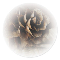 Larch Cone Round Stickers
