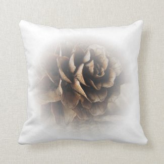 Larch Cone Throw Pillow