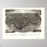 Larchmont, NY Panoramic Map - 1904 posters
