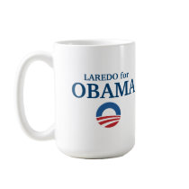 LAREDO for Obama custom your city personalized mugs