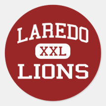 Laredo - Lions - Middle School - Aurora Colorado Round Stickers