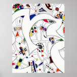 Large Abstract  Ink Drawing Print