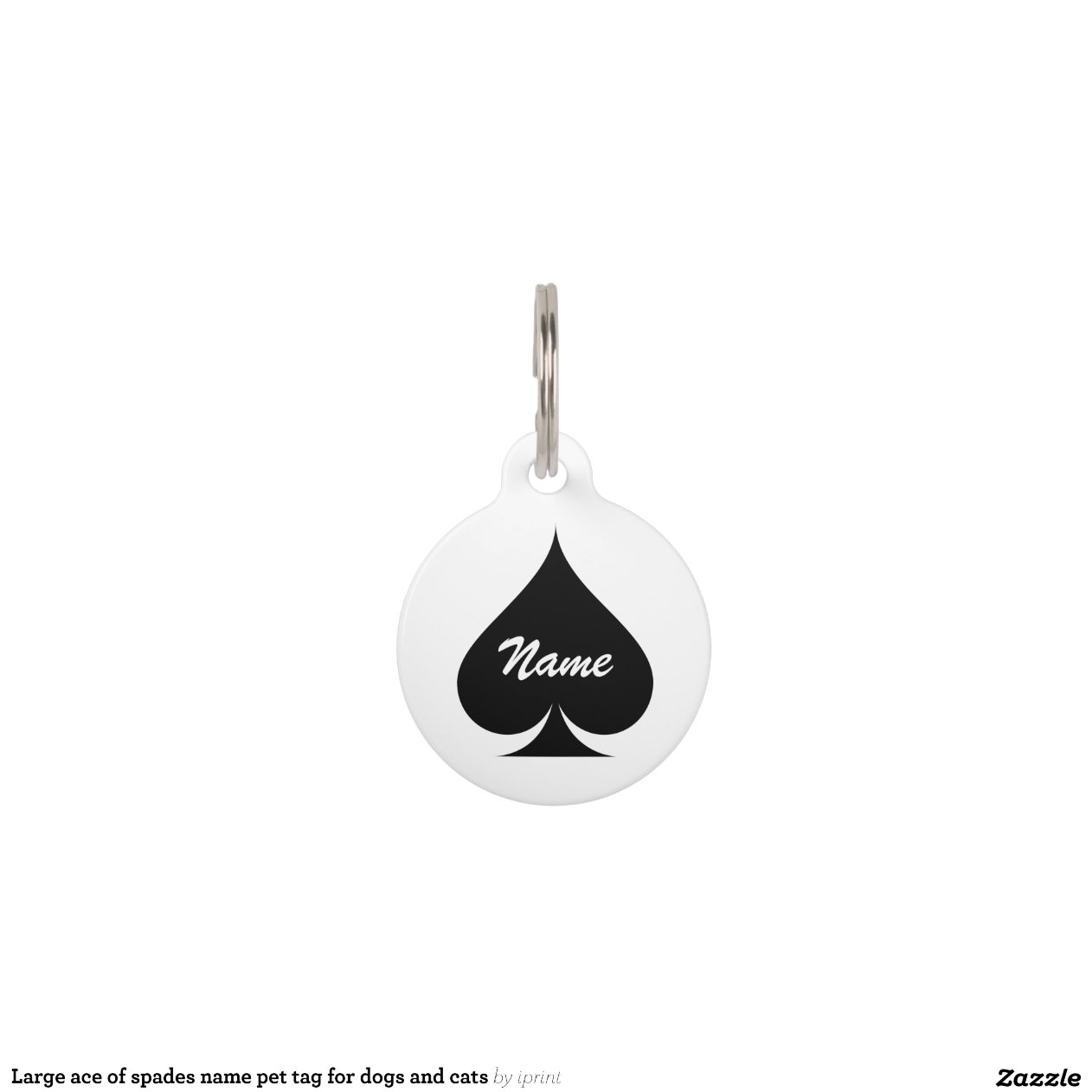 ace for dogs large ace of spades name pet tag for dogs and cats zazzle ace for dogs large ace of spades name pet tag for dogs and cats zazzle