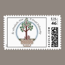 Large ADF logo on stamp