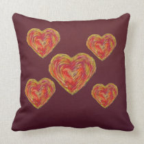 Large and Small Hearts pillows