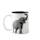 LARGE ASIAN ELEPHANT - INDIAN ELEPHANT mugs