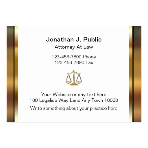 Large Attorney Business Cards