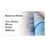 Large Blue Oil Pipeline For Refinery business cards